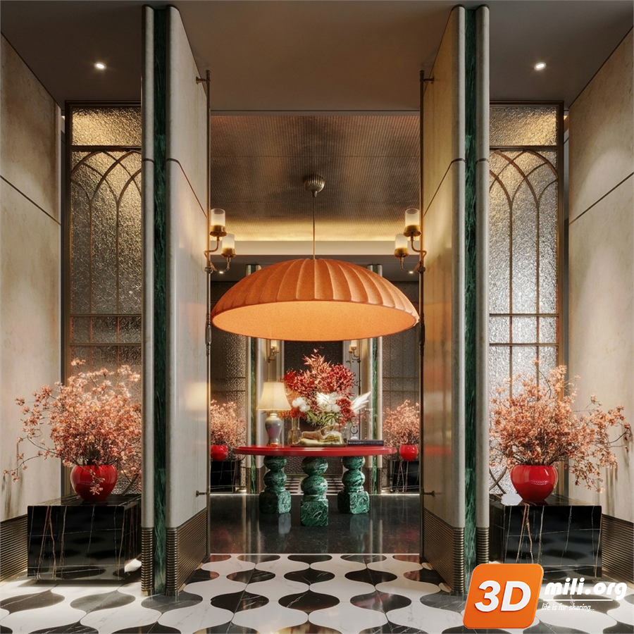 Lobby Decoration Skp Files 